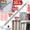 Telescopic Shower Curtain Rail Extendable Pole Bathroom Door Window Wardrobe Rod