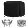 LARGE ROUND WATERPROOF GARDEN PATIO TABLE CHAIR SET FURNITURE RATTAN COVER UK