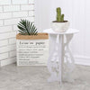 White Corner Sofa Side Coffee Table Plant Flowerpots Vase Telephone Holder Stand