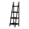 4 Tier Corner Shelf Ladder Bookcase Shelving Unit Storage Rack Plant Stand Brown