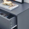 Grey Chest of Drawers Bedside Table Cabinet Nightstand 3 Drawer Bedroom Storage