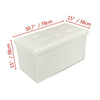 Folding Storage Ottoman Seat Stool Footstool Toy Storage Box Small/Large UK