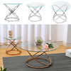 Modern S/Large Round Glass Coffee Table Sofa Side Table Corner End Table Chromed