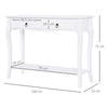 Console Table Dressing Desk Stunning Kitchen Hall 2 Drawers Modern Shelf White