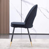 2 4 6 Dining Chairs Velvet Padded Seat Metal Legs Kitchen Dining Room