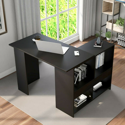 Corner Computer Desk L-shaped PC Table Study Workstation Home Office Furniture