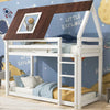 Bunk Bed Wooden Kids Children Treehouse Bed 3ft Single Solid Pine Wood Bed Frame