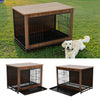 XL Wooden Puppy Cage Furniture Style Dog Crate End Table Pet Kennel House w/Door