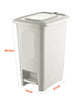 10L Pedal Bin Kitchen Bathroom Office Rubbish Dustbin Basket White