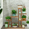 Strong 5 Tier Wooden Plant Stand Flower Pot Storage Rack Indoor Garden Bedroom