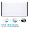 150" inch Portable Projector Screen Outdoor 4K 3D HD 16:9 Cinema Theater Screen