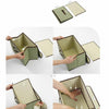 2x Fabric Storage Box Collapsible Cube Wardrobe w/ Lid Organiser Large&Small Set