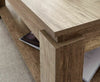 Modern Coffee Table with Storage Shelf Magazine Rack Living Room Furniture