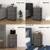 Fabric Cabinets Storage Unit Chest of 3/4/5 Drawers Bedside Table Organiser Grey