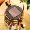 Garden Lantern with Solar Powered Fairy Lights Tabletop Hanging Copper 32cm