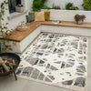Extra Large Outdoor Garden Rugs Soft Tufted Pile Geometric Mats Rain Resistant