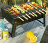 BBQ Barbecue Black Grill Folding Light Outdoor Portable Charcoal Travel Picnic