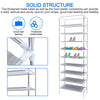 Shoe Rack 10 Tier Cabinet Storage Organiser Stand Shelf 27 Pairs Dustproof Black