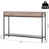 Industrial Console Table Vintage Narrow Furniture Slim Hallway Metal Sideboard