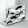 Black & White Moustaches Pattern Self Adhesive Wall Stickers Living Room Deco