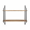 UK Large Rustic Industrial Pipe Wall Floating Shelf Wooden Storage Shelving Unit