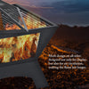 OUTDOOR GARDEN FIRE PIT FIREPIT BRAZIER SQUARE STOVE PATIO HEATER WITH BBQ GRILL