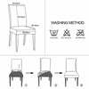 4/6/8PCS Dining Chair Seat Covers Slip Stretch Wedding Banquet Party Removable