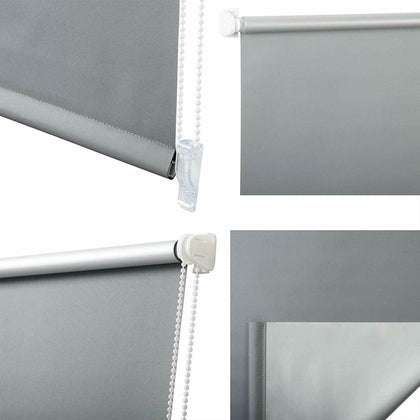Thermal Blackout Roller Blind easyfit without drilling Shades grey