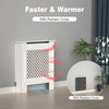 White Radiator Cover Grill Shelf Cabinet MDF Wood Modern Traditional Furniture