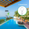 Hanging Hummingbird Lights LED Outdoor RGB Wind Chimes Solar Powered Lamp Garden