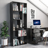 Bookcase 8 tier Bookshelf Book Shelving Unit Wood Display Rack Storage Organiser