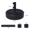 45cm Garden Umbrella Stand 17L Fillable Outdoor Parasol Base for Sand or Water