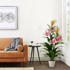 3ft Realistic Flower Tree Potted Plant Artificial Lily/Spathiphyllum Home Decor