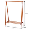 Wooden Clothes Rail Rack Garment Dress Hanging Display Stand Shoe Storage Shelf