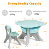 Kids Table Chair Set Children Toddler Study Painting Desk Home School W/ Drawers