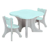 Kid Table and 2 Chairs Set Activity Play Table Study Writting Desk for Toddlers