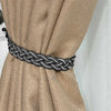 2x Braided Plain Thick Satin Rope Modern Curtain Tie Backs- Tiebacks& Holdbacks