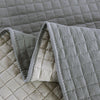 Stylish Bedspread Quilted Comfortable Bedding Cover Double Sided Polyester Grey