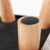 Fabric Rest Stool Wooden Footstool Chair Ottoman Rest Padded Top Pouffe Square