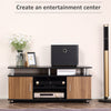 TV Cabinet Stand Entertainment Center Media Furniture Unit Console Black 120cm