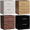 2 Drawer Chest Bedside Cabinet Wood Bedroom Furniture Storage Unit