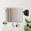 Hollywood Vanity Make Up Mirror with Lights 18-LED Tabletop Wall Metal 80x62cm