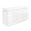 Large White Gloss Sideboard with LEDs - Vivienne TIFF026