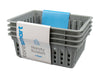4 x Pack Plastic Handy Baskets Kitchen Home Office Storage Basket Organizer