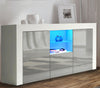 High Gloss White Sideboard Cupboard Display Cabinet Tv Unit Stand With Led Light