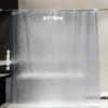 180*180cm 3D Bath Shower Curtain Clear Plastic Diamond Cube Thick PEVA 12 Hooks