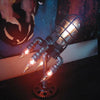 Retro Steampunk Rocket Lamp Space Shuttle Night Light Desk Night Flame Light UK