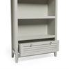 Grey & Ash Wood Veneer Bookcase | Free-Standing Bookshelf With Drawer