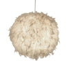 White Feather Ceiling Pendant Light Shade Modern Bedroom Nordic Style Night Lamp