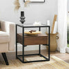 Modern Tea End Table Sofa Side Coffee Desk with Drawer Nightstand Furniture